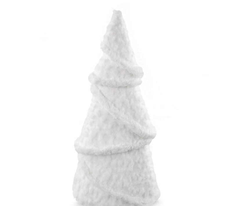 Figurka świąteczna biała 23 x 14 x 50 cm – idealna dekoracja