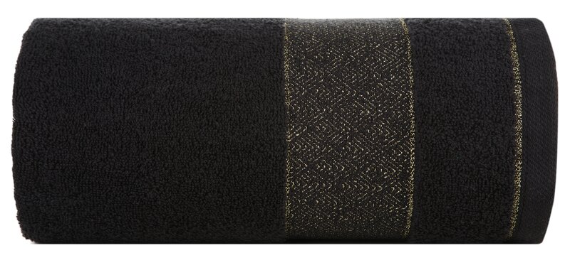 Ręcznik Nessy czarny 50 x 90 cm – miękki i chłonny