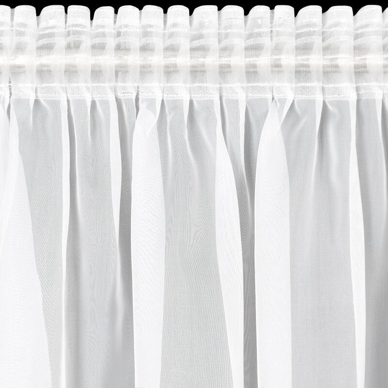 Firana gotowa Lucy biała 300 X 160 cm – delikatny woal