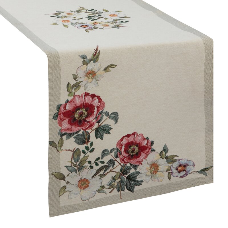 Obrus gobelinowy GOB/CHO/4039 naturalny 45x140 cm – doda uroku jadalni