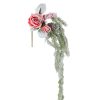 KWIAT ŚWIĄTECZNY 226 O 30 CM BIAŁY