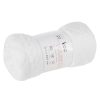 Koc flano D91 Warkocz biały 200 X 220 CM – puszysty i ciepły