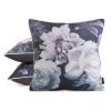 Poszewka Velvet florystyczna fioletowa 45 x 45 cm – doda uroku wnętrzu