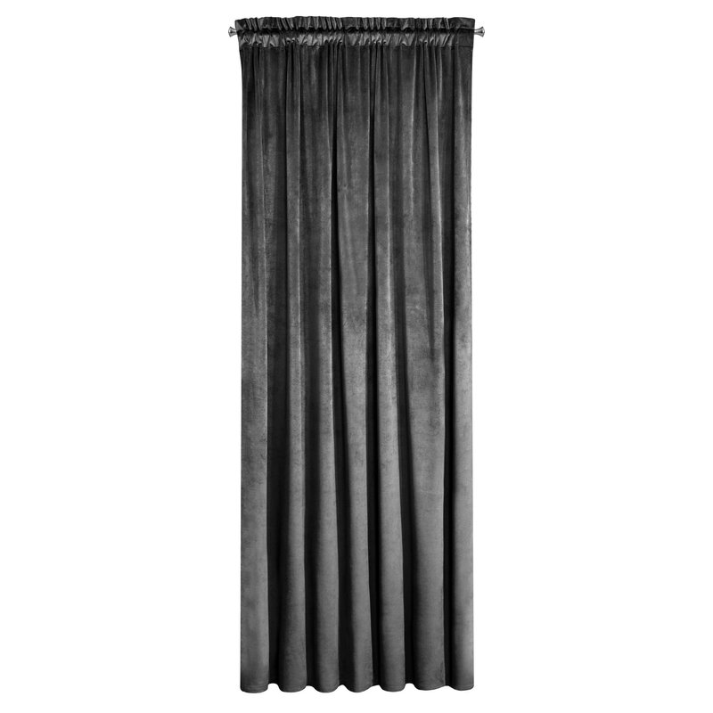 Zasłona gotowa D91 czarna 140 x 270 cm – zaciemnia pomieszczenie