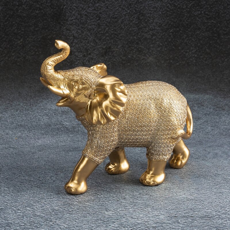 Figurka ceramiczna Haris złota 9 X 21 X 20 CM – na komodę i biurko