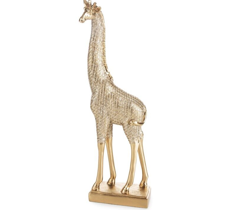 Figurka ceramiczna Haris złota 8 x 13 x 36 cm – elegancki wystrój