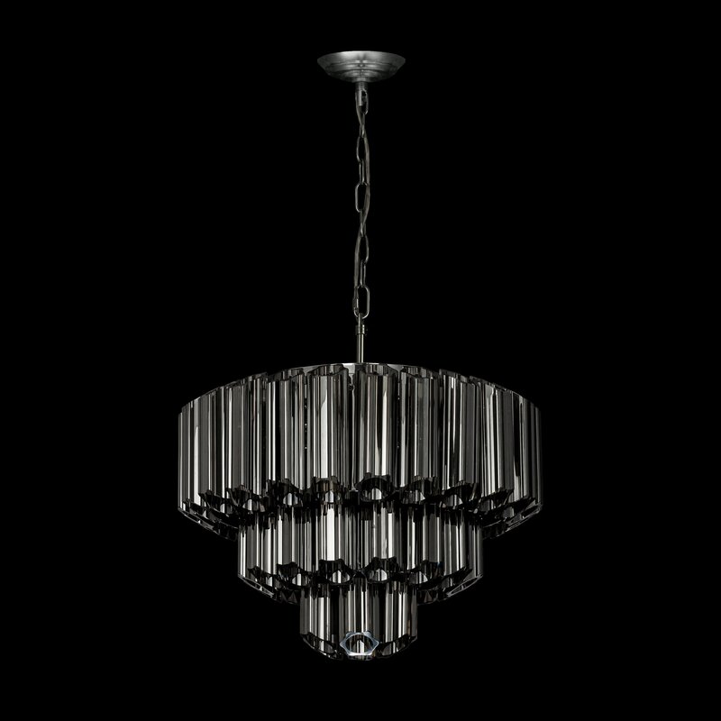 Lampa sufitowa Dana grafitowa o 43 x 150 cm – wprowadza blask