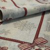 Obrus gobelinowy świąteczny popielaty 40x100 cm – odporny na plamy