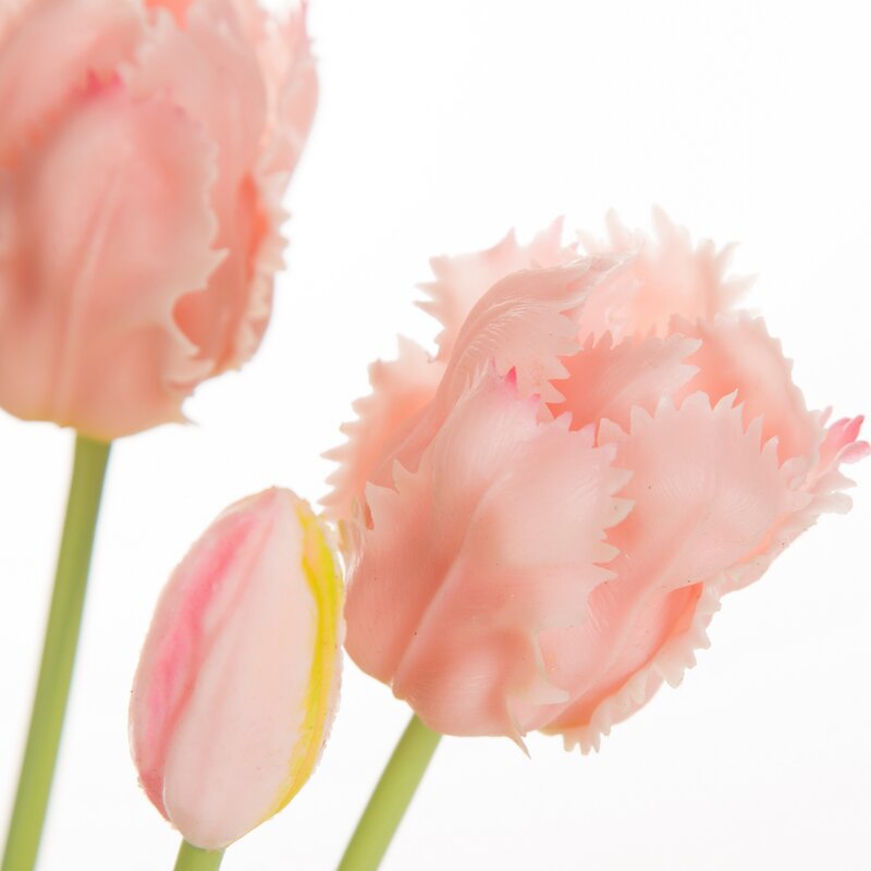Kwiaty tulipany różowe 43 cm – wspaniała dekoracja stołu