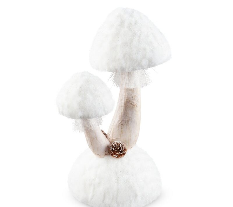 Figurka bożonarodzeniowa biała 19 x 16 x 31 cm – idealna dekoracja