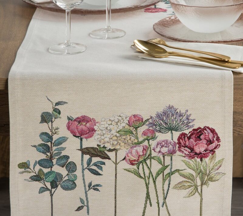Obrus gobelinowy NAT naturalny 40x100 cm – doda uroku wnętrzu