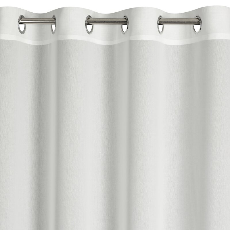 Firana gotowa biała 135 x 250 cm – rozświetla wnętrze