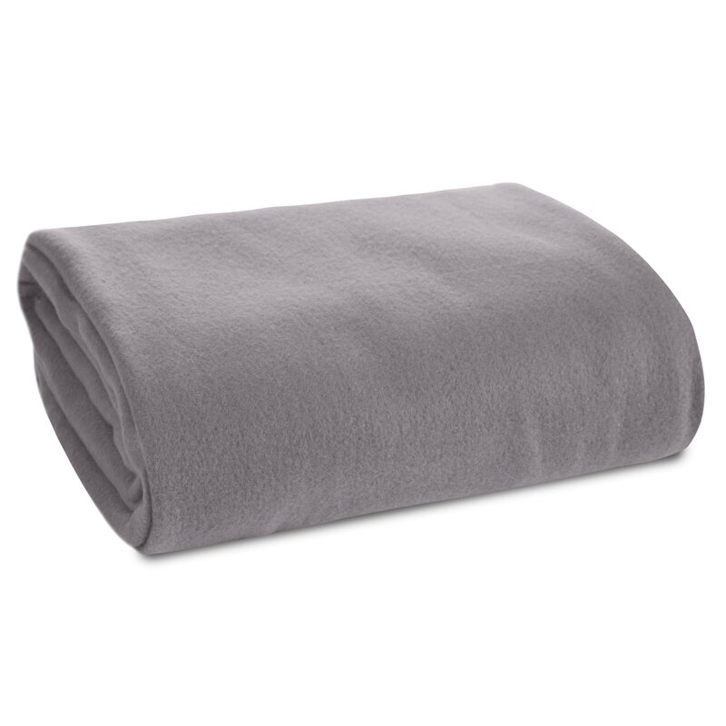 Koc polarowy D91 srebrny 150 X 200 CM – miękki i ciepły