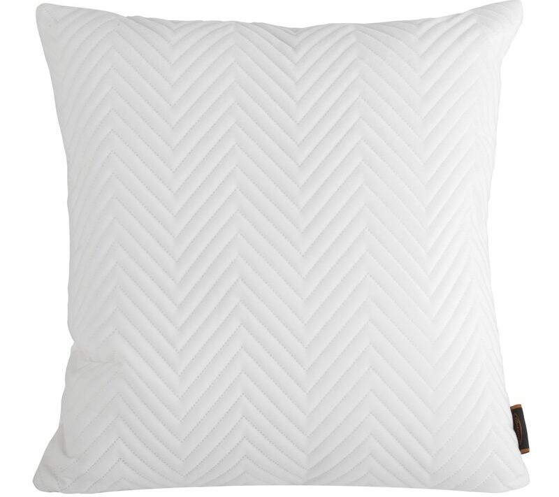 Poszewka velvet sofia biała 45 x 45 cm – miękka w dotyku