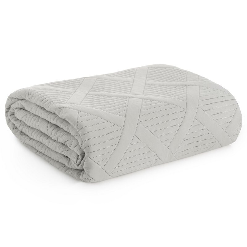 Narzuta z mikrofibry D91 Alara5 srebrna 170 X 210 cm – miękka i przytulna