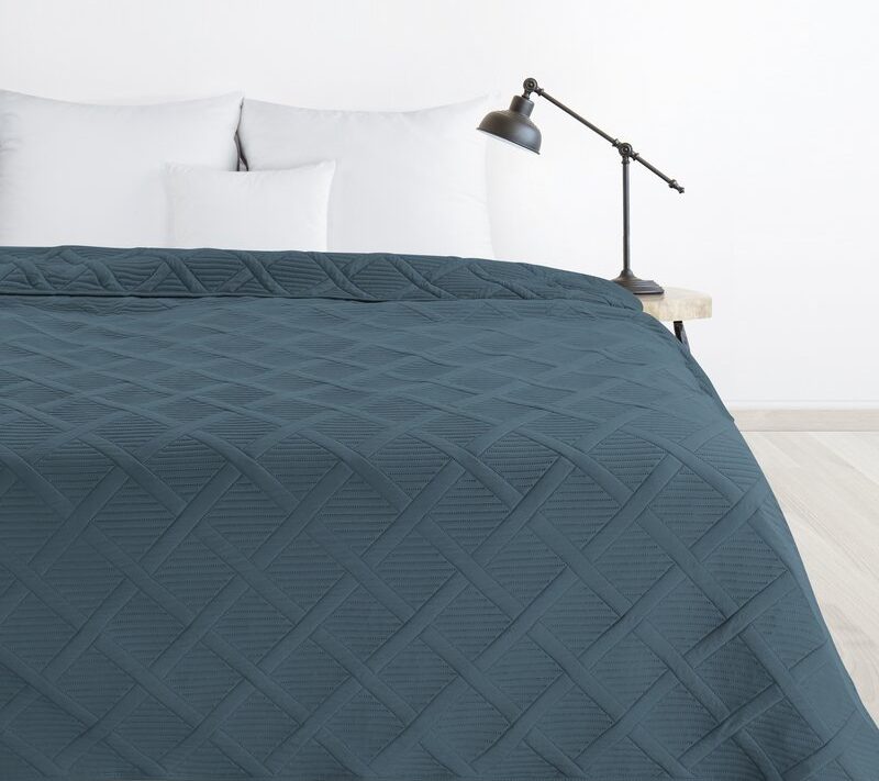 Narzuta Alara5 turkusowa 200 x 220 cm – dodaje świeżości sypialni