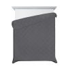 Narzuta microfibra Alara5 stalowa 200 x 220 cm – łatwa w pielęgnacji