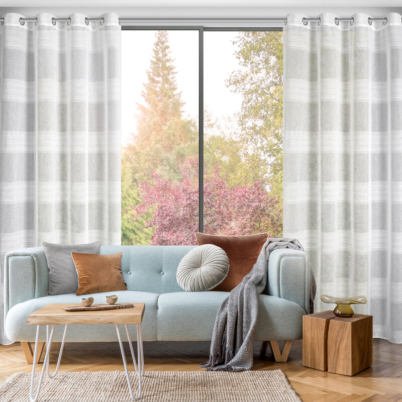 Zasłona gotowa Agata biała 140 x 250 cm – rozproszone światło