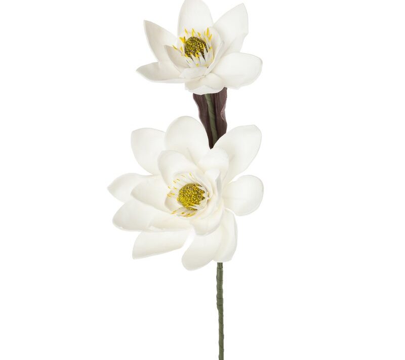 Kwiat dekoracyjny Flore biały O 20 X 84 CM – rozjaśnia wnętrze