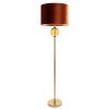 Lampa podłogowa Leona brązowa O 46 x 165 cm – tworzy nastrój