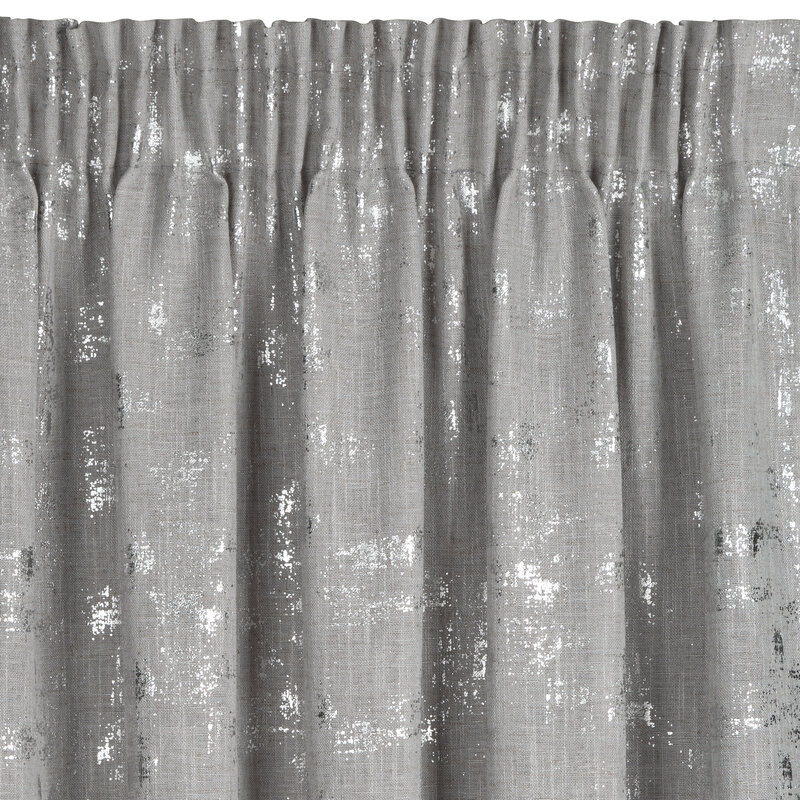 Zasłona gotowa Ines srebrna 140 x 270 cm – rozprasza światło