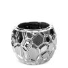 CERAMIKA 19 X 19 X 14 CM SREBRNY