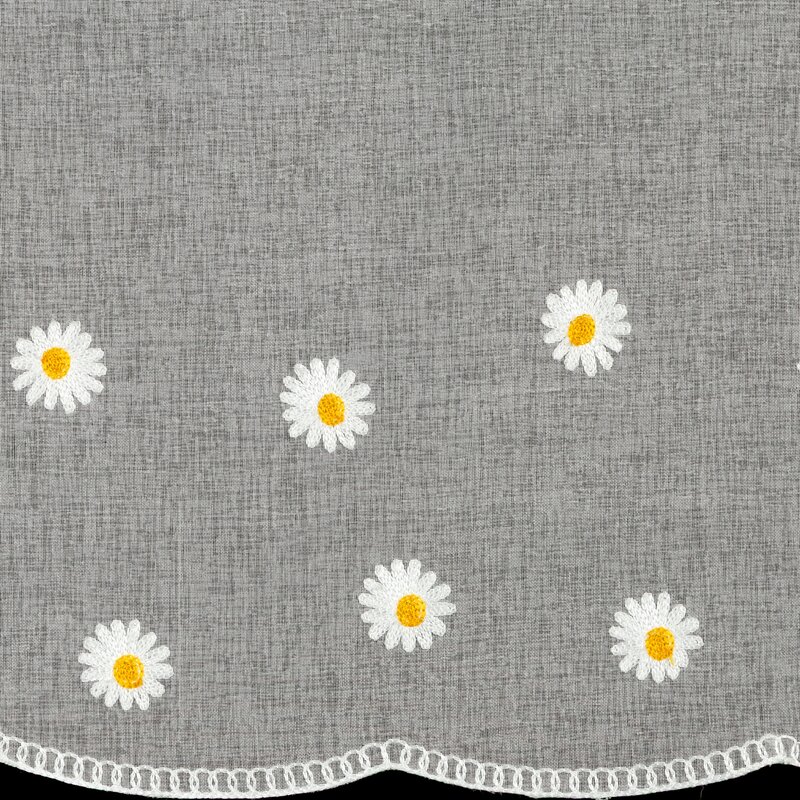Firana gotowa Bellis biała 150 x 40 cm – rozprasza światło