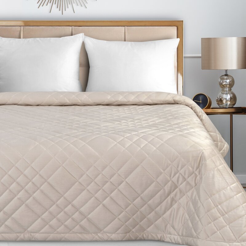 Narzuta Velvet RIA6 kremowa 170 x 210 cm – miękka i przytulna