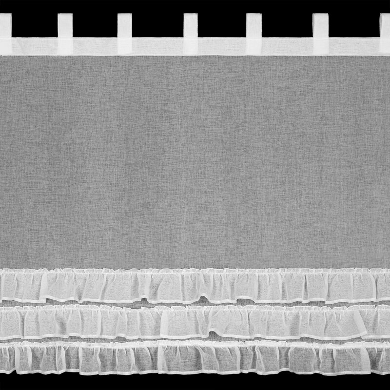 FIRANA GOTOWA LILIAN 3 NA SZELKACH 150 X 90 CM BIAŁY