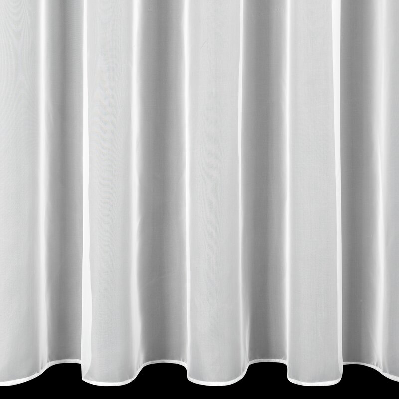 Firana gotowa biała 200 x 250 cm – miękki woal