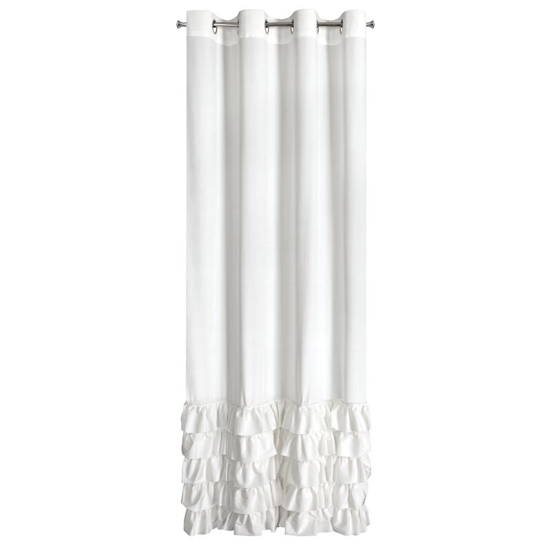 Zasłona gotowa biała 140 x 250 cm – dodaje przytulności