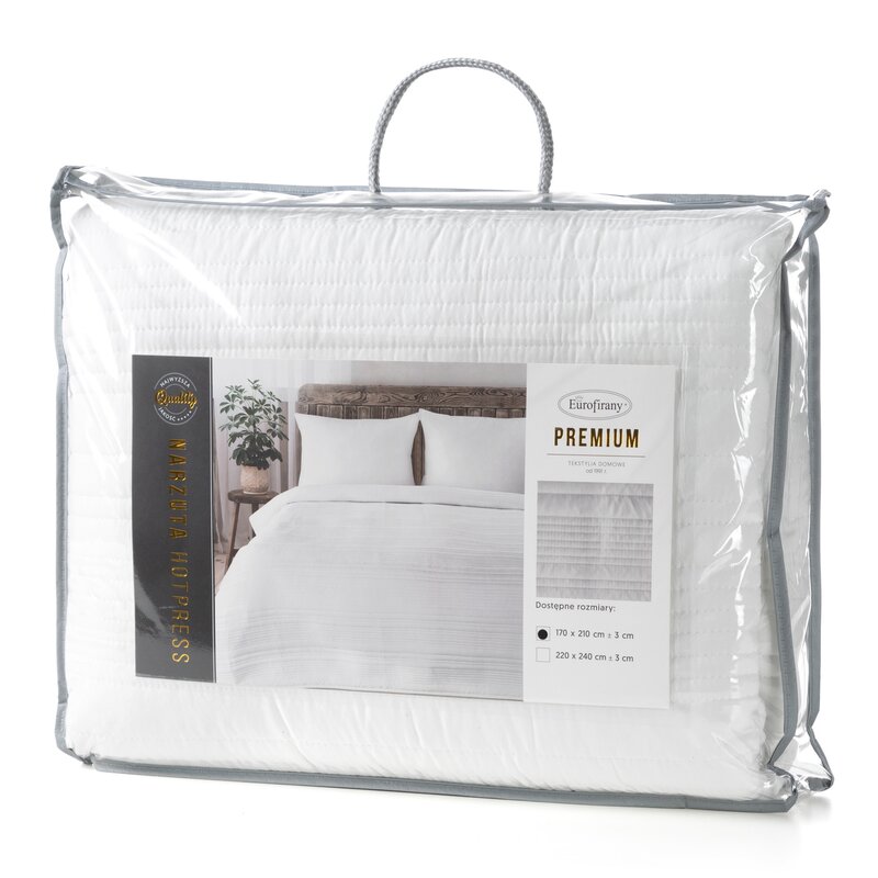 Narzuta Tara biała 220 x 240 cm – wprowadza świeżość