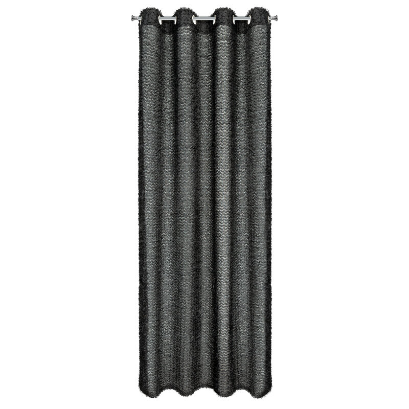 Zasłona gotowa Eva Minge czarna 135 x 250 cm – zaciemnia pomieszczenie