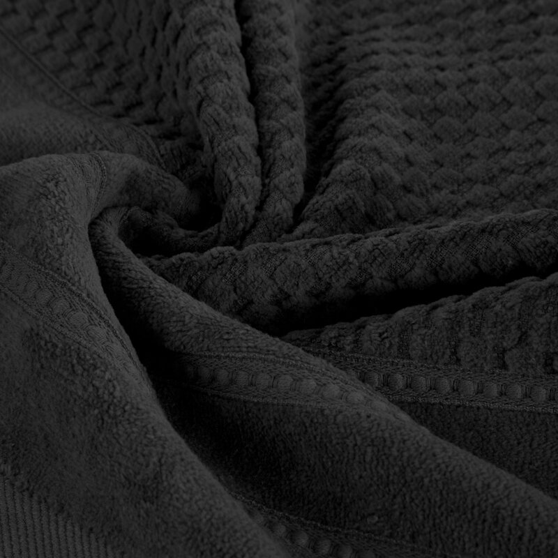 Ręcznik welurowy Adore czarny 70 x 140 cm – miękki i chłonny