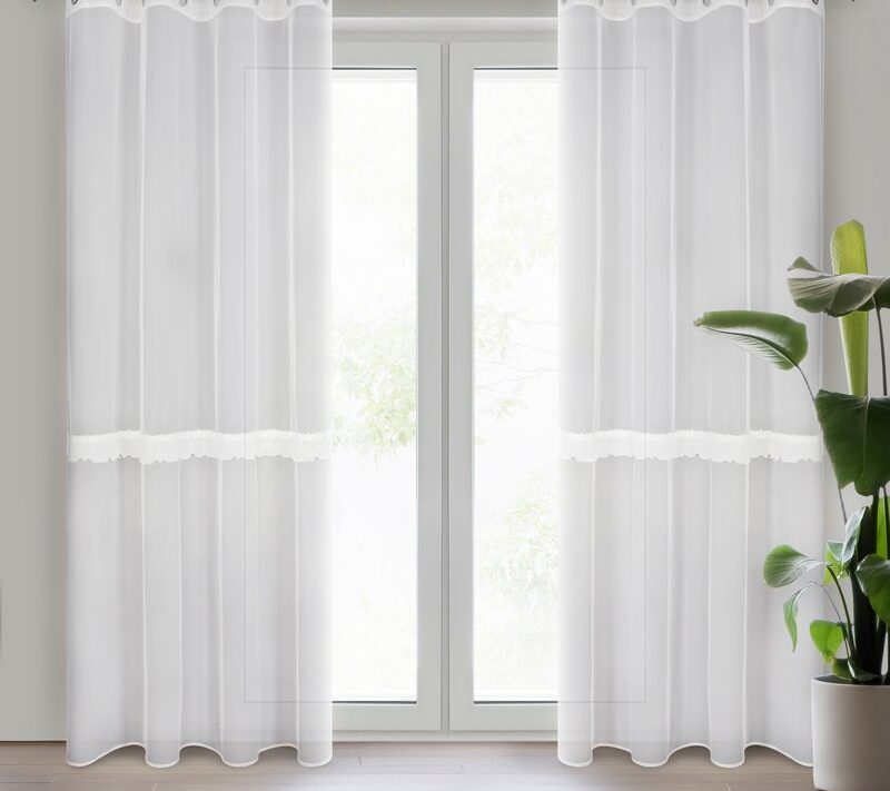 Firana gotowa Sofi biała 140 x 260 cm – subtelnie filtruje światło
