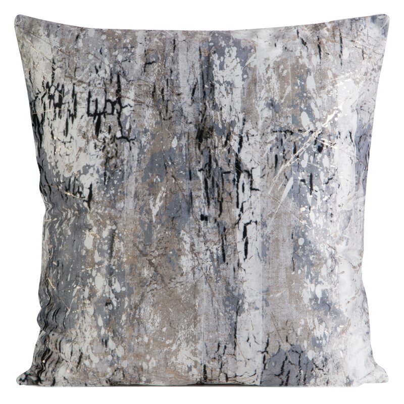 Poszewka welwetowa Malia stalowa 45 x 45 cm – wprowadza blask