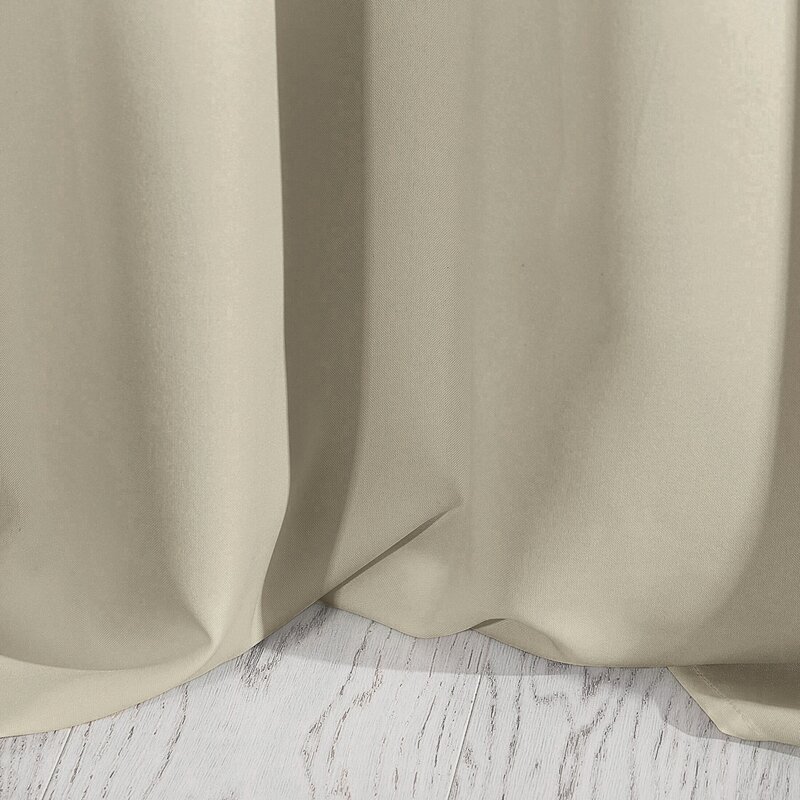Zasłona gotowa Rita ciemnobeżowa 140 X 175 CM – matowe wykończenie
