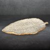 Patera dekoracyjna Moli złota 29 x 16 x 3 cm – doda blasku wnętrzu