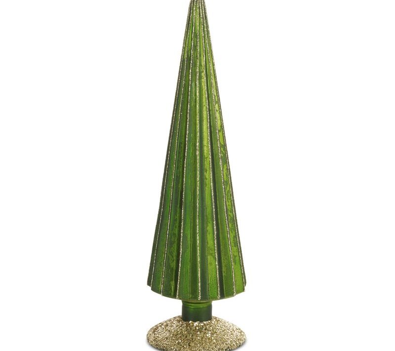Figurka świąteczna zielona fi 9 x 32 cm – piękna dekoracja