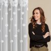 Firana gotowa Diana 1 biała 140 X 250 CM – z delikatnymi różami