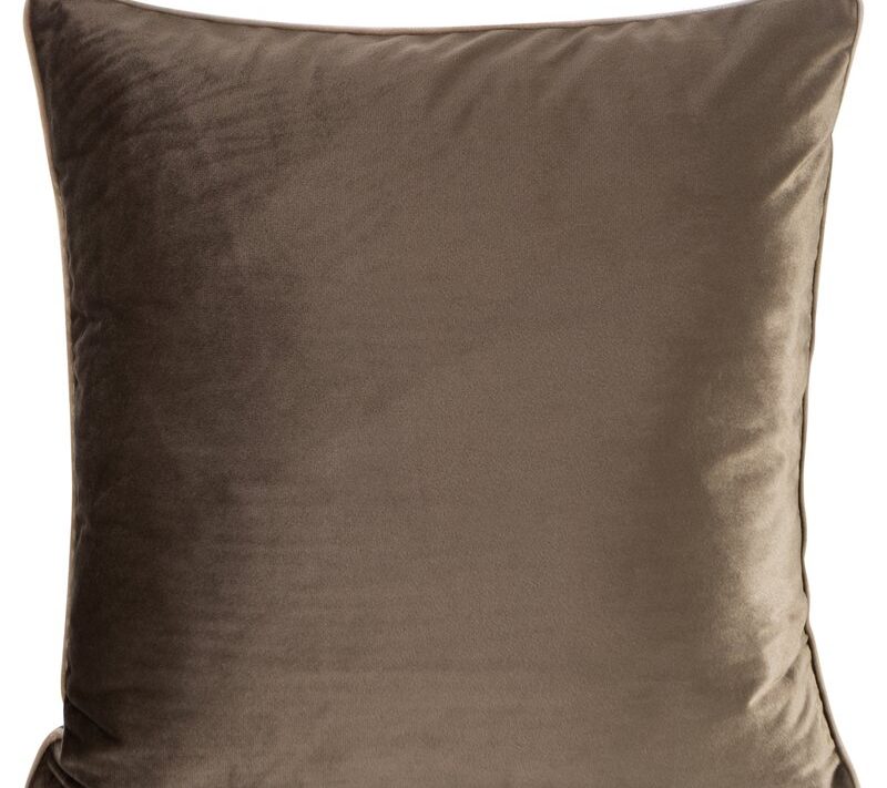 Poszewka Gaja 2 ciemnobrązowa 60 x 60 cm – dodaje ciepła