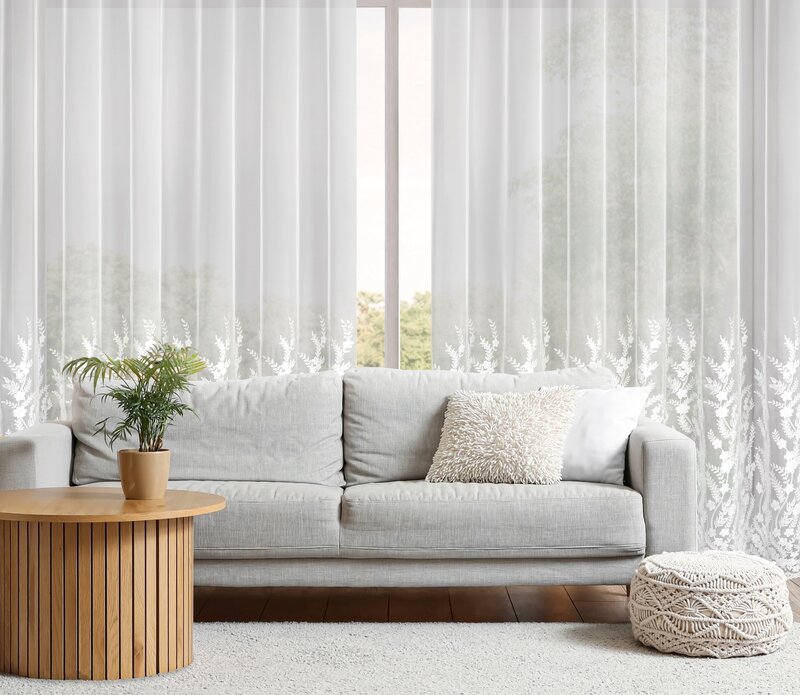 Firana gotowa Talina biała 300 x 250 cm – rozprasza światło