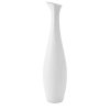 Wazon ceramiczny RISO biały 16 x 11 x 40 cm – na suszone kwiaty