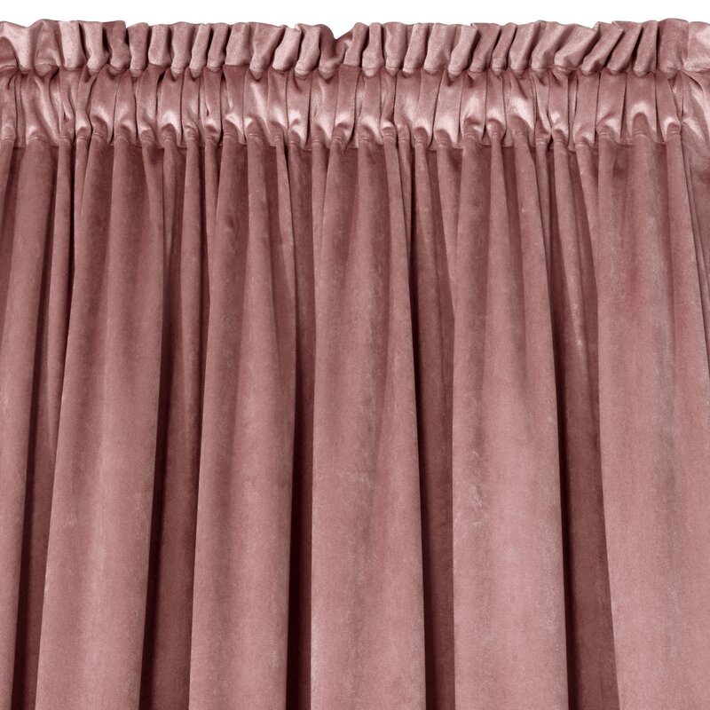 ZASŁONA GOTOWA D91 ROSA NA TAŚMIE 140 X 270 CM CIEMNORÓŻOWY