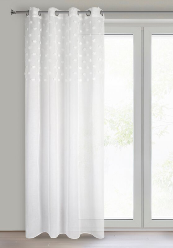 Zasłona gotowa Stella biała 140 x 250 cm – rozświetla wnętrze