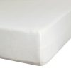 Prześcieradło z gumką jersey kremowe 120 x 200 x 25 cm – miękkie i trwałe