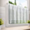 FIRANA GOTOWA ROSE NA TAŚMIE 150 X 60 CM BIAŁY