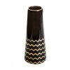 Wazon ceramiczny Thea1 czarny 12 x 30 cm – na susze i kwiaty