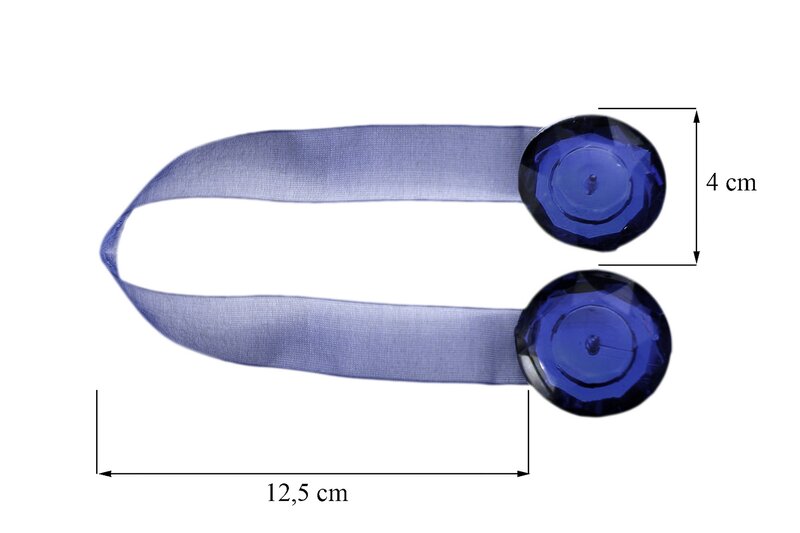 Upinacz do firan z magnesem popielaty 12.5 cm – subtelna dekoracja okna