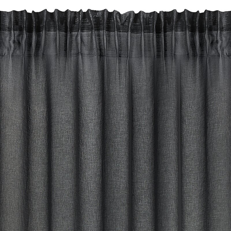 Zasłona gotowa Dolly czarna 140 x 250 cm – subtelne rozproszenie światła